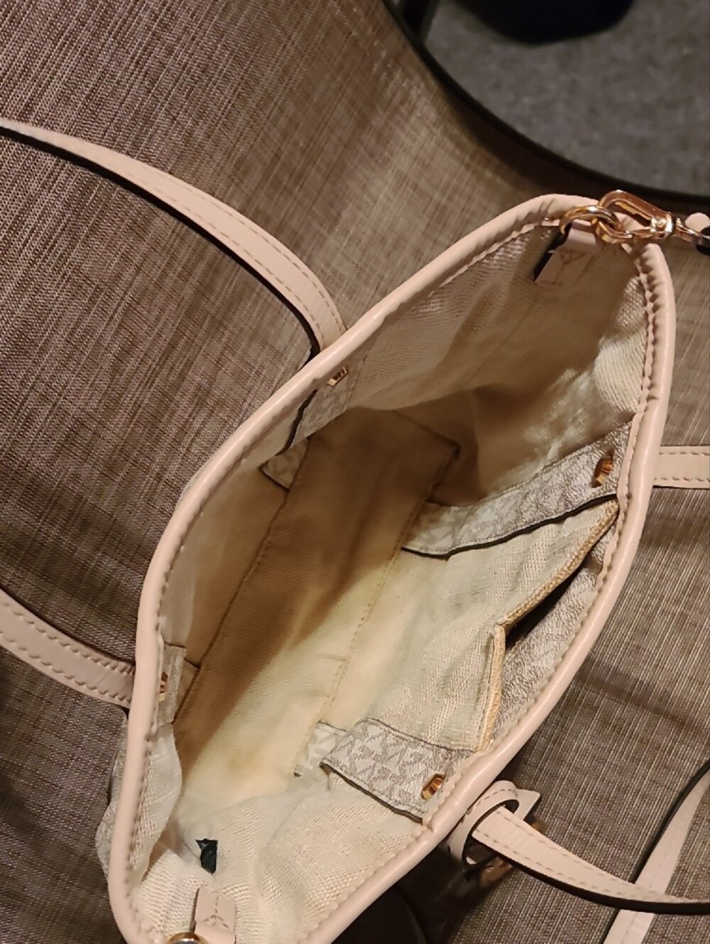 Michael Kors Pink Logo Tote Bag - Picture 9 of 13
